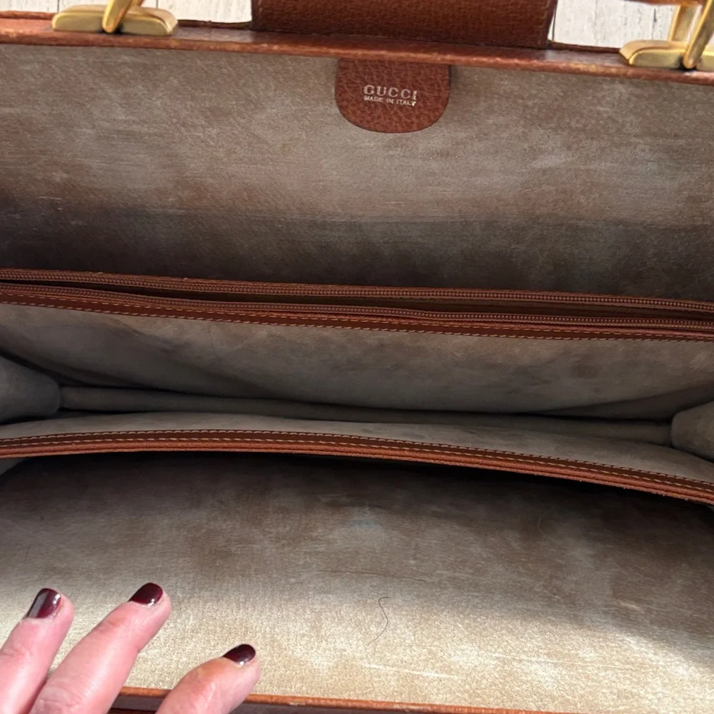 Gucci Brown Leather Briefcase